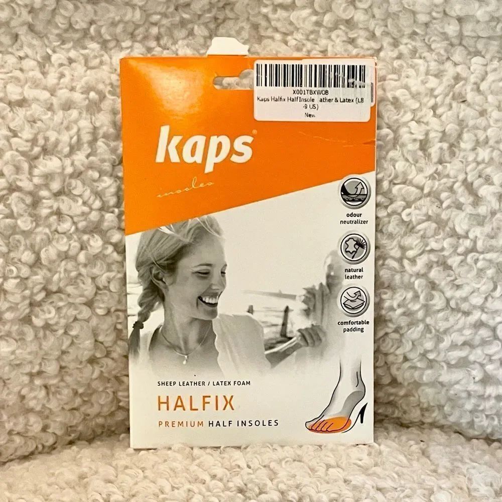 Kaps Halifax Half 1/2 insoles - Tan Leather Latex Beige 39/40